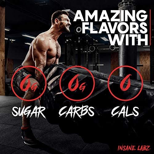 Insane Labz Psychotic Black Edition Pre-Workout Pulver – Mittlere Stimulation, Energie, Fokus, Pumps – mit Creatin, Beta Alanin, Taurin & AMPiberry – 35 Portionen (Fruchtpunsch)
