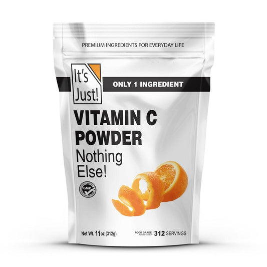 It's Just! – Vitamin C Pulver, 100% reine L-Ascorbinsäure, Lebensmittelqualität, Immununterstützung, für selbstgemachte Kosmetik (311 g)