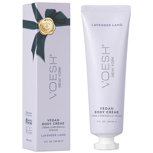 VOESH Vegan Body Creme - Lavender Land - 3oz - Feuchtigkeitscreme für die Haut, K-Beauty Koreanische Hautpflege