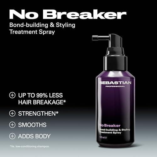 Sebastian Professional No Breaker Styling Treatment Spray | Leave-In Pflege | Repariert Schäden & Haarbruch für stärkeres Haar | 100 ml | Verpackung kann variieren