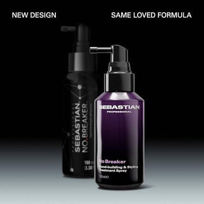 Sebastian Professional No Breaker Styling Treatment Spray | Leave-In Pflege | Repariert Schäden & Haarbruch für stärkeres Haar | 100 ml | Verpackung kann variieren