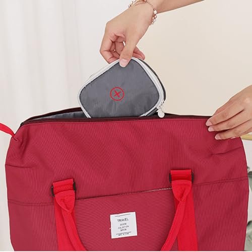 Linsiter Tragbare Mini Erste-Hilfe-Tasche, Leere Reise-Medizin-Tasche mit Doppelreißverschluss, Handliche Pillentasche für Zuhause und unterwegs (Grau)