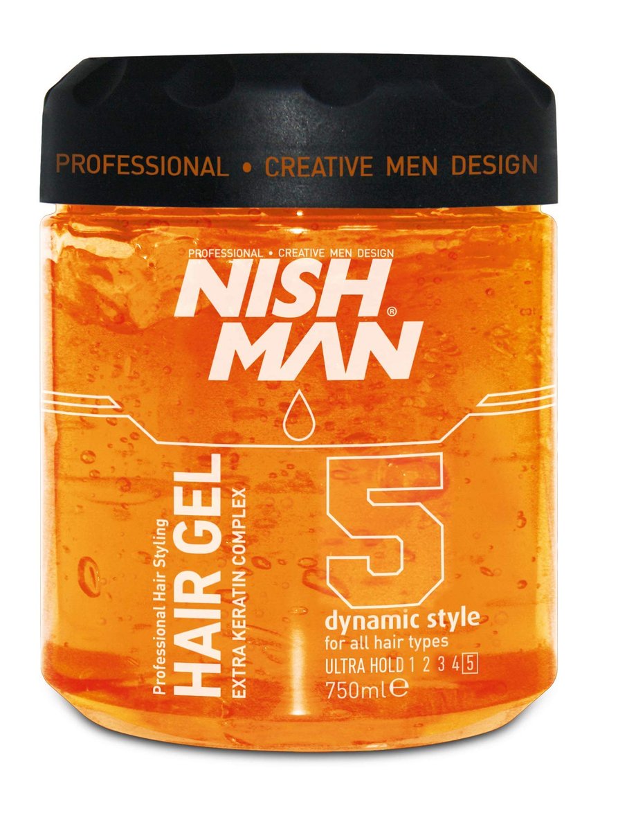 Nishman Ultra Strong Haarstyling Gel 750 ml – Starker Halt für langanhaltende Styles