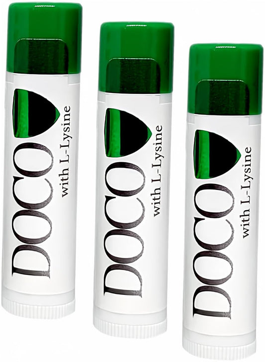DocoShield Lippenbalsam mit Docosanol und Lysin (3er-Pack)