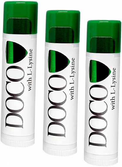 DocoShield Lippenbalsam mit Docosanol und Lysin (3er-Pack)