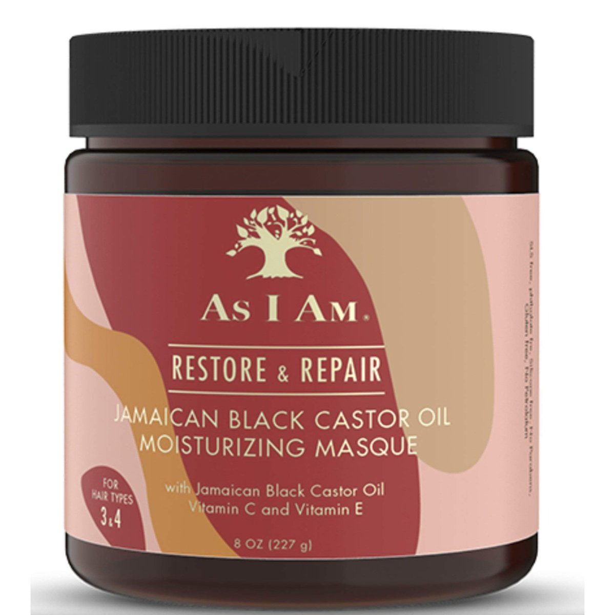 As I Am JBCO Maske - Tiefenpflege & Feuchtigkeit - 237 ml - Repariert und stellt die Kopfhautgesundheit wieder her - Vegan und tierversuchsfrei - Angereichert mit Nano Jamaican Black Castor Oil, Vitamin C und Vitamin E, Rot