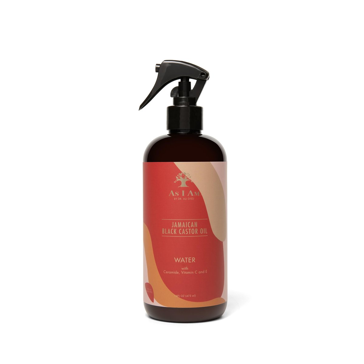 As I Am JBCO Water 16 oz – Nano Curl Verstärker – Feuchtigkeitsspender & Entwirrer – Anti-Frizz – Stärkt die Haarfasern – Angereichert mit Jamaican Black Castor Oil, Vitamin C und Vitamin E, Rot