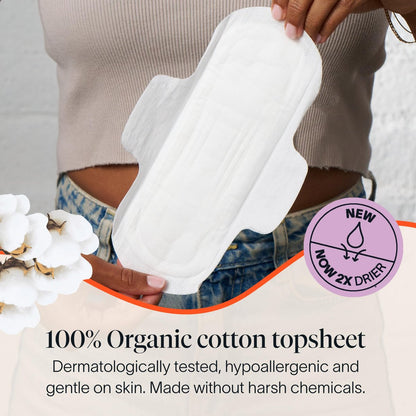 Cora 100% Bio-Baumwoll-Stoffeinlagen (36 normale Einlagen)