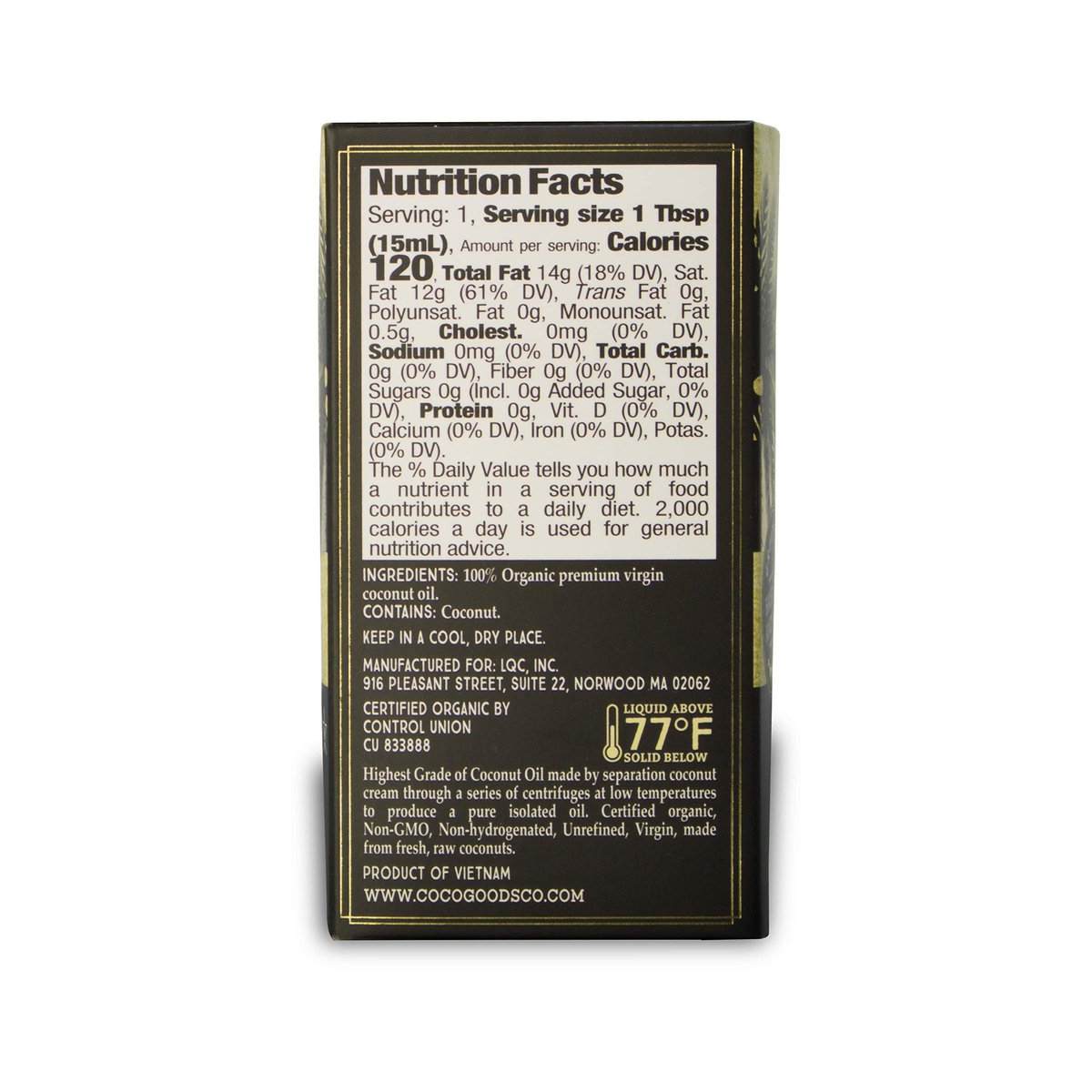 Coco Goods Co. Bio Premium Kokosöl, kaltgepresst aus kontrolliert biologischem Anbau – Ideal für Haar- und Nagelpflege, Hautfeuchtigkeitspflege 7,5 fl. oz (Reise-/Praktische Packung, 0,5 fl. oz x 15 Stück)