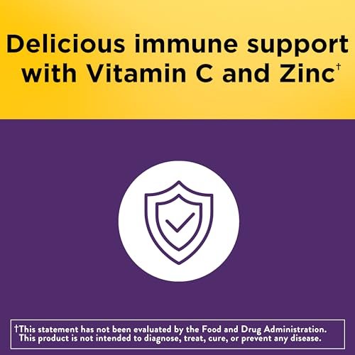 Nature Made Holunderbeeren Gummibärchen mit Vitamin C und Zink – Nahrungsergänzungsmittel für Immununterstützung, 60 Gummibärchen, 30-Tage-Versorgung