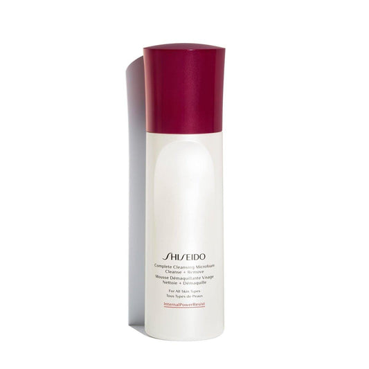 Shiseido Complete Cleansing Microfoam – 180 ml – Leichter, sofort schäumender Reinigungsschaum für geschmeidige, hydratisierte Haut – Entfernt sanft Unreinheiten – Alle Hauttypen