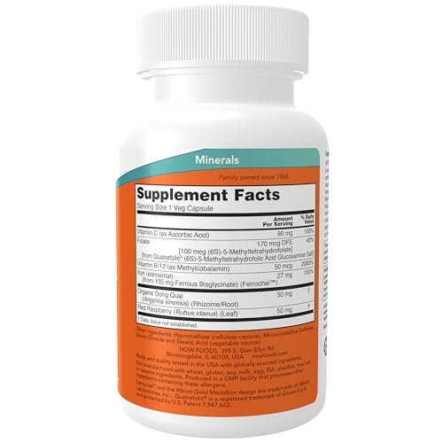 NOW Foods Eisen Komplex Kapseln, nicht verstopfend*, essentielles Mineral, 100 Veggie Kapseln