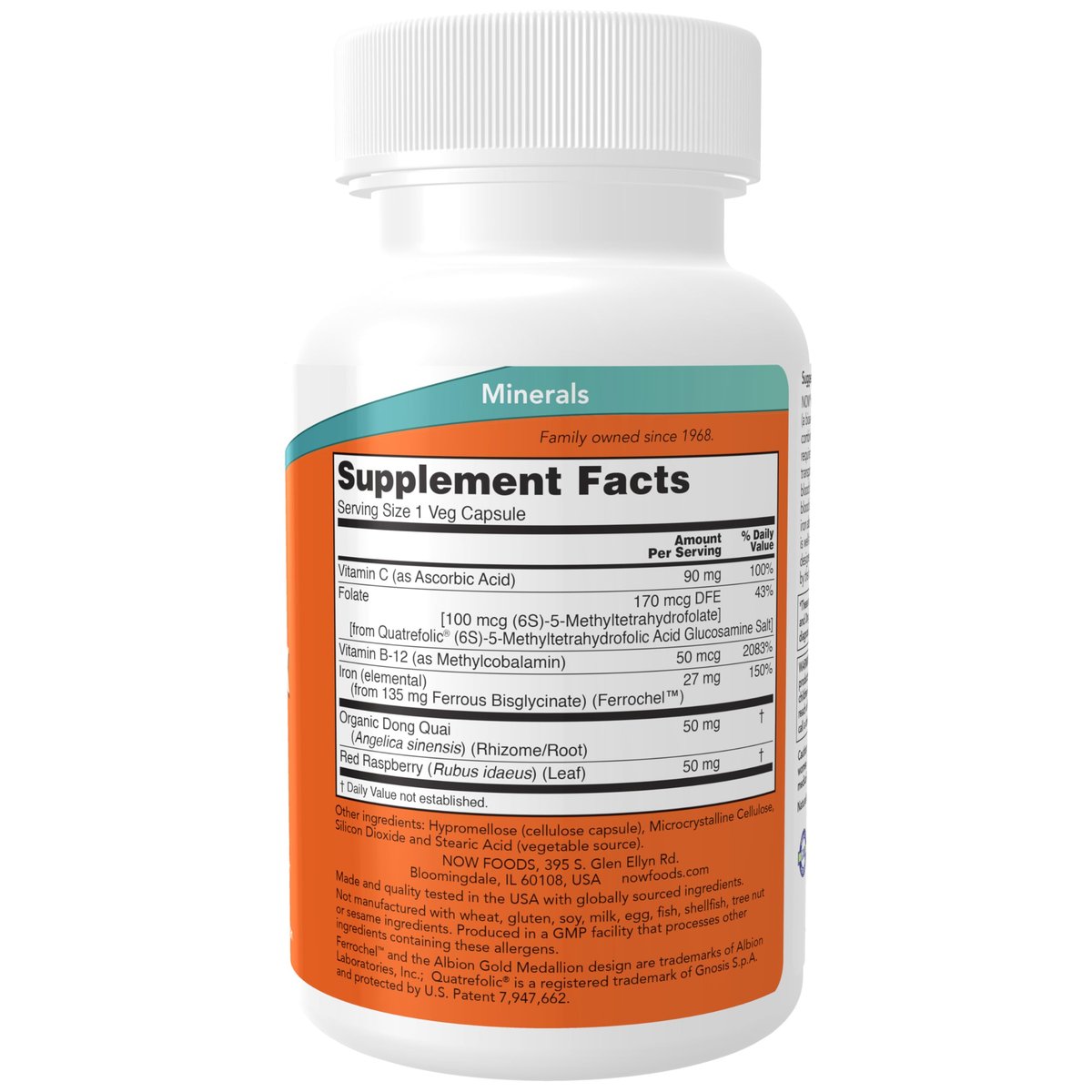 NOW Foods Eisen Komplex Kapseln, nicht verstopfend*, essentielles Mineral, 100 Veggie Kapseln