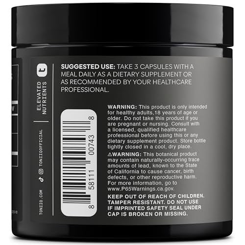 Toniiq Apfelessig Kapseln – Ultrahohe Potenz 2.010 mg mit 20% Essigsäure & Cayennepfeffer – Mit der Mutter – Laborgeprüft – 120 Kapseln