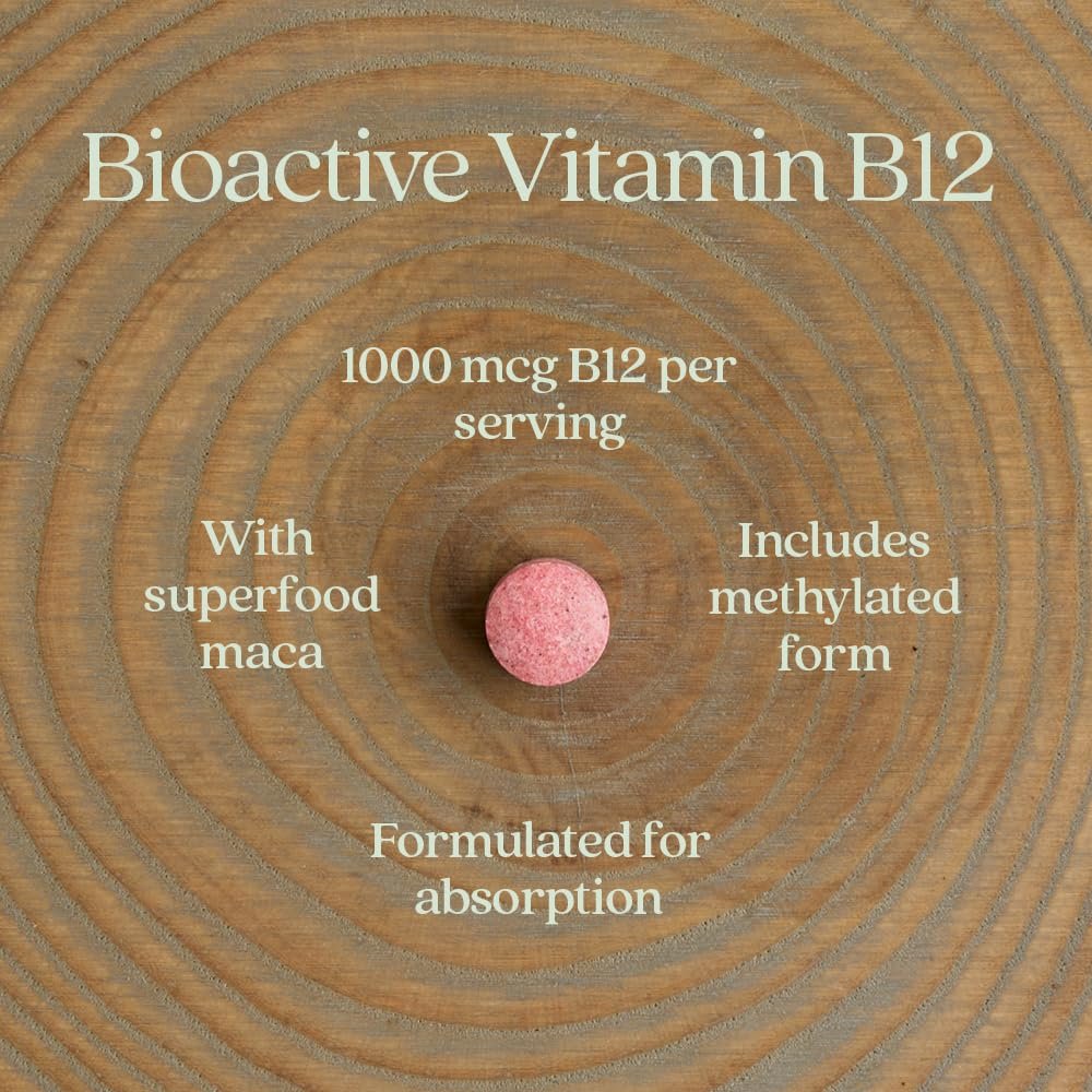 New Chapter Fermentiertes Vitamin B12 1.000 mcg, USDA Organic, Täglich für Zellenergie + Gesunde Blutzellen, Zertifiziert Vegan, Glutenfrei - 60 Kapseln