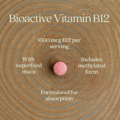 New Chapter Fermentiertes Vitamin B12 1.000 mcg, USDA Organic, Täglich für Zellenergie + Gesunde Blutzellen, Zertifiziert Vegan, Glutenfrei - 60 Kapseln