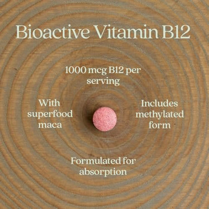 New Chapter Fermentiertes Vitamin B12 1.000 mcg, USDA Organic, Täglich für Zellenergie + Gesunde Blutzellen, Zertifiziert Vegan, Glutenfrei - 60 Kapseln