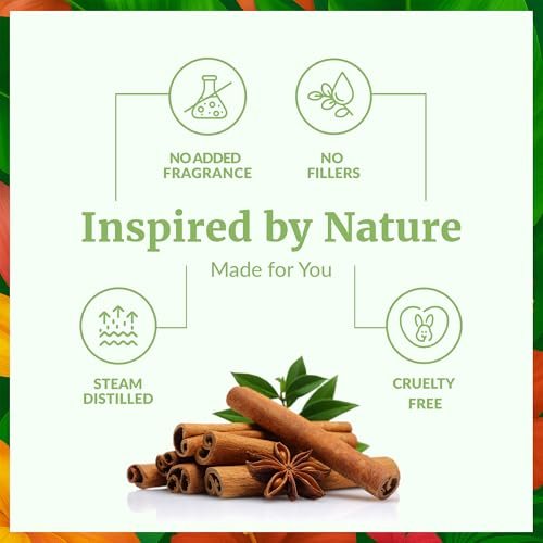SVA Cinnamon Leaf Bio-Öl – 118 ml – 100% reines natürliches Zimtöl für Diffuser, Haarpflege, Gesicht, Hautpflege, Aromatherapie, Kopfhaut- und Körpermassage, Seifen- und Kerzenherstellung – mit Pipette