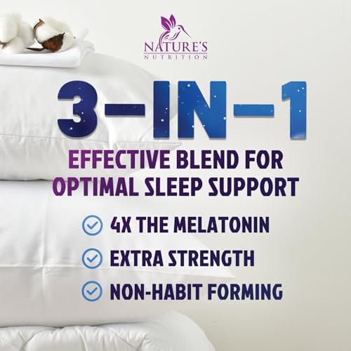 Schlaf Gummis – 8 mg Melatonin pro Portion – mit Passionsblumenextrakt für erholsamen Schlaf – Schnell wirkendes Melatonin Schlafgummi für Erwachsene, Vegan, Nicht-GVO, leckerer Erdbeergeschmack – 60 Gummis