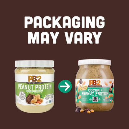PB2 Performance Erdnuss mit holländischem Kakao – Veganes Proteinpulver mit 20g Protein, kein Zuckerzusatz, präbiotische Ballaststoffe, laktosefrei, zertifiziert vegan, ohne Gentechnik, glutenfrei (2lb)