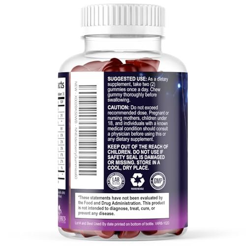 Holunderbeeren Gummies - 3X Stärke Schwarzer Holunder Immununterstützung Gummibärchen mit Vitamin C, D3 und Zink für Kinder & Erwachsene, Immunsystem Stärkung Nahrungsergänzungsmittel, Holunderbeer Vitamine - 60 Gummies