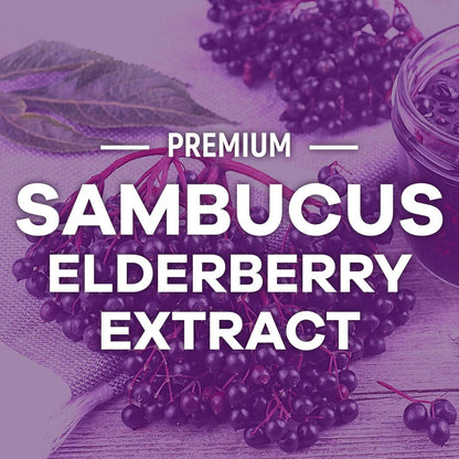 Holunderbeeren Gummies - 3X Stärke Schwarzer Holunder Immununterstützung Gummibärchen mit Vitamin C, D3 und Zink für Kinder & Erwachsene, Immunsystem Stärkung Nahrungsergänzungsmittel, Holunderbeer Vitamine - 60 Gummies
