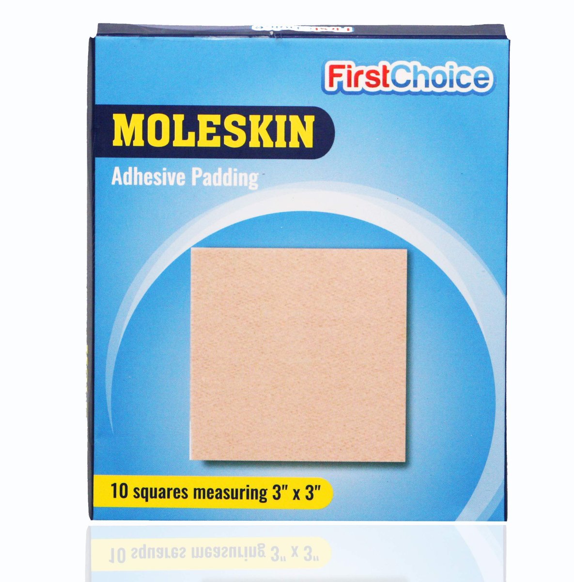 RadBizz Extra Dauerhafte Moleskin-Pflaster - 3" x 3" 10er-Pack