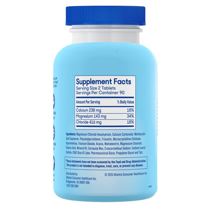 SlowMag Muscle & Heart Magnesiumchlorid-Supplement mit Calcium, 180 Tabletten – Unterstützt Muskelentspannung, Herz-, Nerven- und Knochengesundheit, hohe Absorption