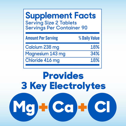 SlowMag Muscle & Heart Magnesiumchlorid-Supplement mit Calcium, 180 Tabletten – Unterstützt Muskelentspannung, Herz-, Nerven- und Knochengesundheit, hohe Absorption