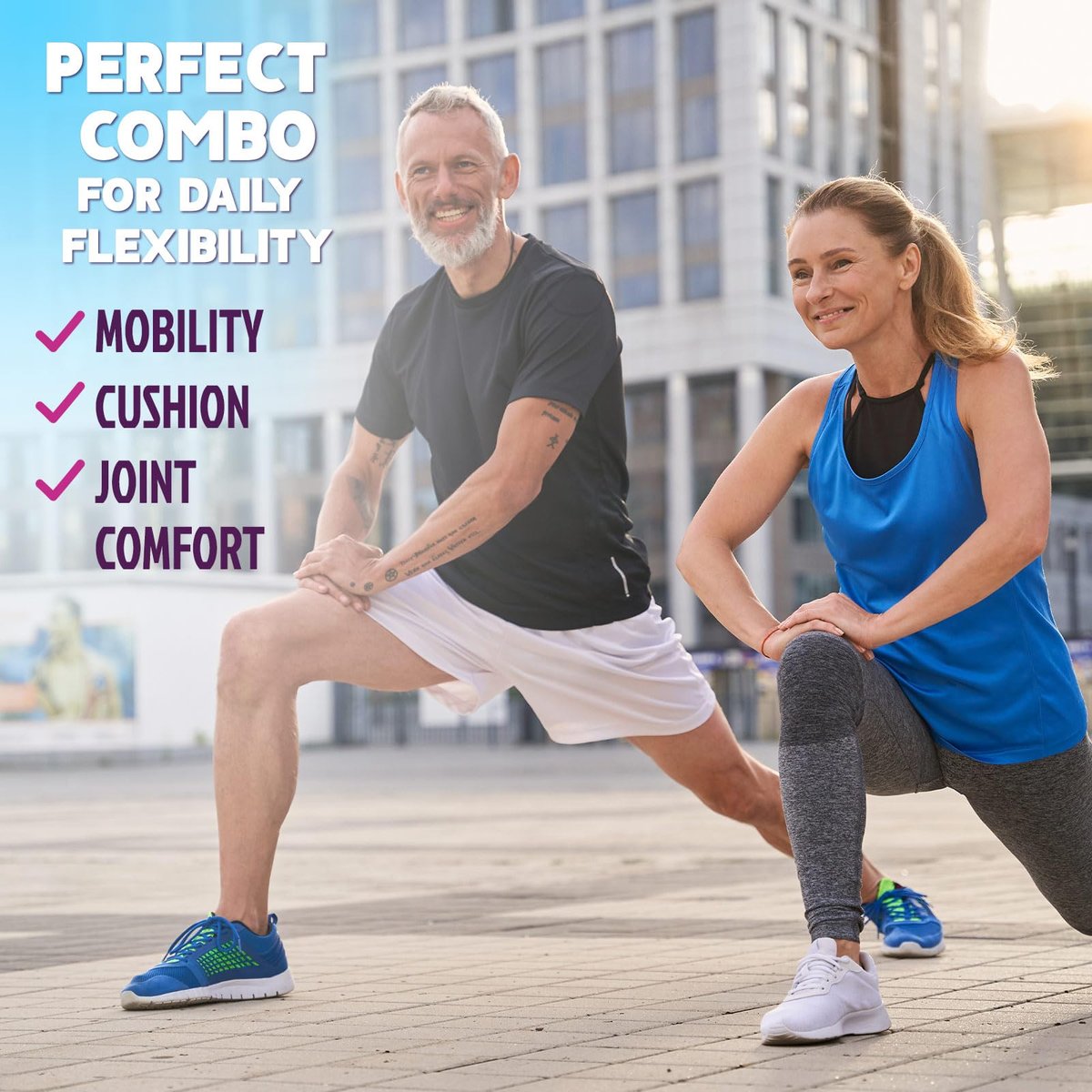 Nature's Nutrition Gelenkunterstützung Gummibärchen - Glucosamine Plus Vitamin E für gelegentliche Beschwerden in Rücken, Knien & Händen - Knorpel- & Gelenkgesundheit & Flexibilität - 60 Gummibärchen