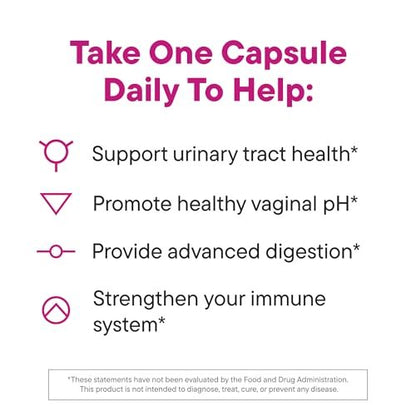 Daily Nouri Probiotika für Frauen | Vaginalgesundheit + Harnwegsunterstützung | Vaginaler pH-Wert & Mikrobiom-Balance | 5 klinisch untersuchte Stämme + Cranberry & Omega | 30-Tage-Vorrat
