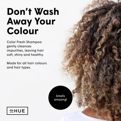 dpHUE Color Fresh Shampoo 8,5 oz – Feuchtigkeitsspendendes Shampoo für coloriertes Haar mit Kumquat & Sonnenblumenkernextrakt – Sanft & Effektiv