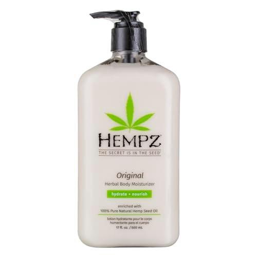 Hempz Original Feuchtigkeitscreme 500 ml (2er-Pack) – Intensiv pflegende Körperlotion mit Hanfsamenöl