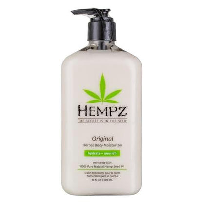 Hempz Original Feuchtigkeitscreme 500 ml (2er-Pack) – Intensiv pflegende Körperlotion mit Hanfsamenöl