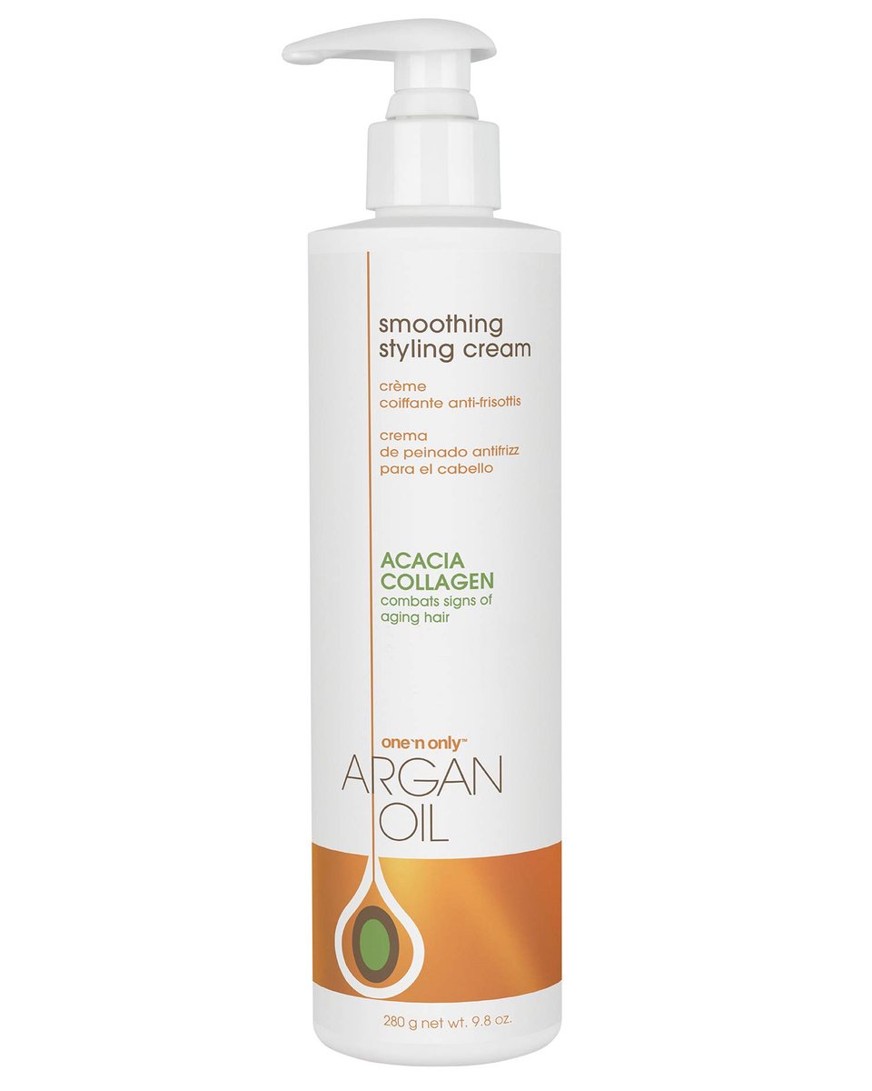 One 'n Only Argan Oil Glättende Stylingcreme – Farbschutz, Frizz-Kontrolle, Feuchtigkeit & Glanz für flexiblen Halt, 280 g