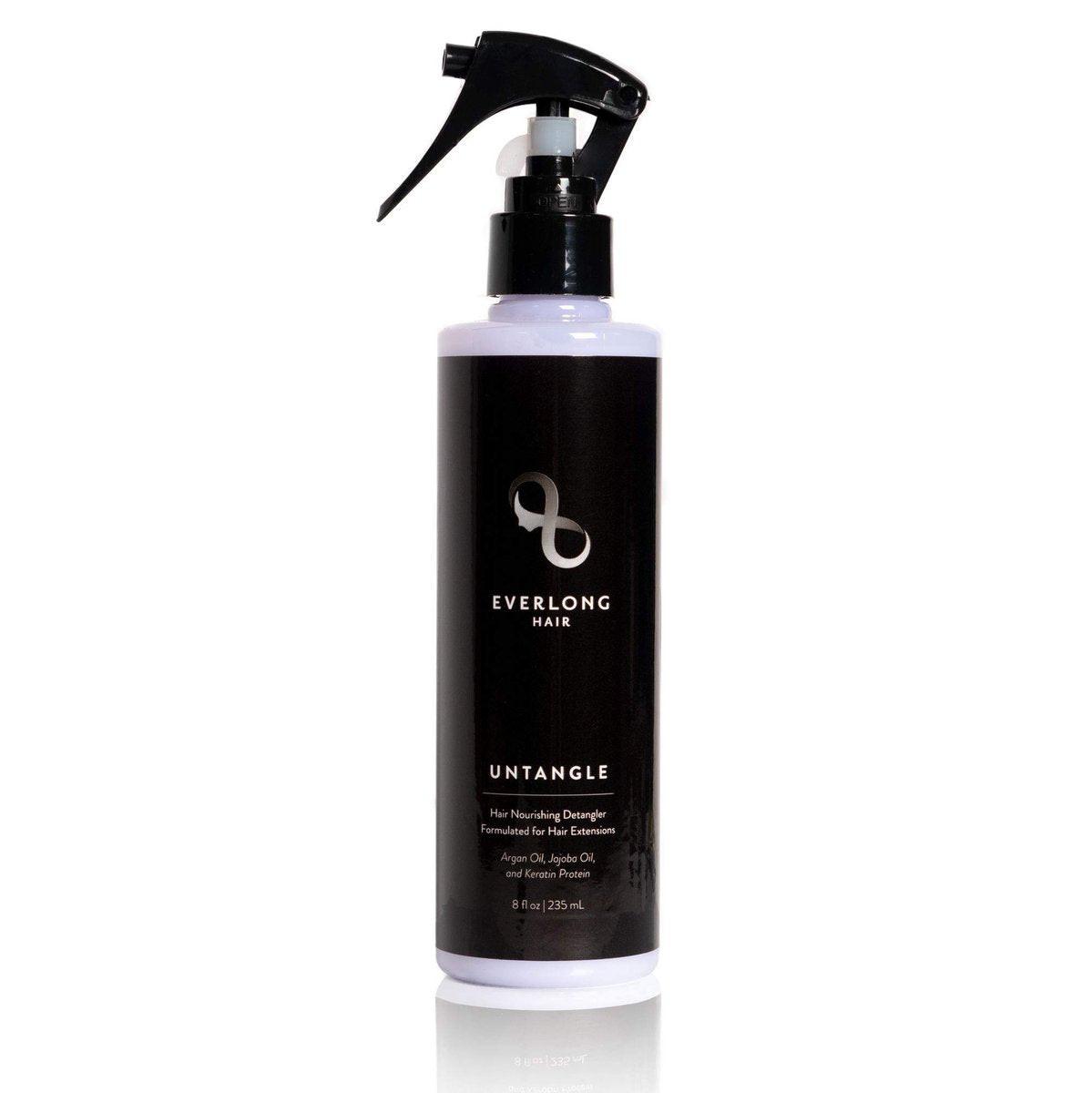 everlong Untangle Leave-in Conditioner & Entwirrspray für Haarverlängerungen & Perücken – mit Keratin, Argan- und Jojobaöl – 237 ml