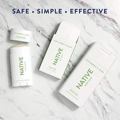 Native Duschgel 3er-Pack – Natürliches Duschgel für Damen & Herren – SLS- & Parabenfrei – Gurke & Minze, Kokos & Vanille, Lavendel & Rose