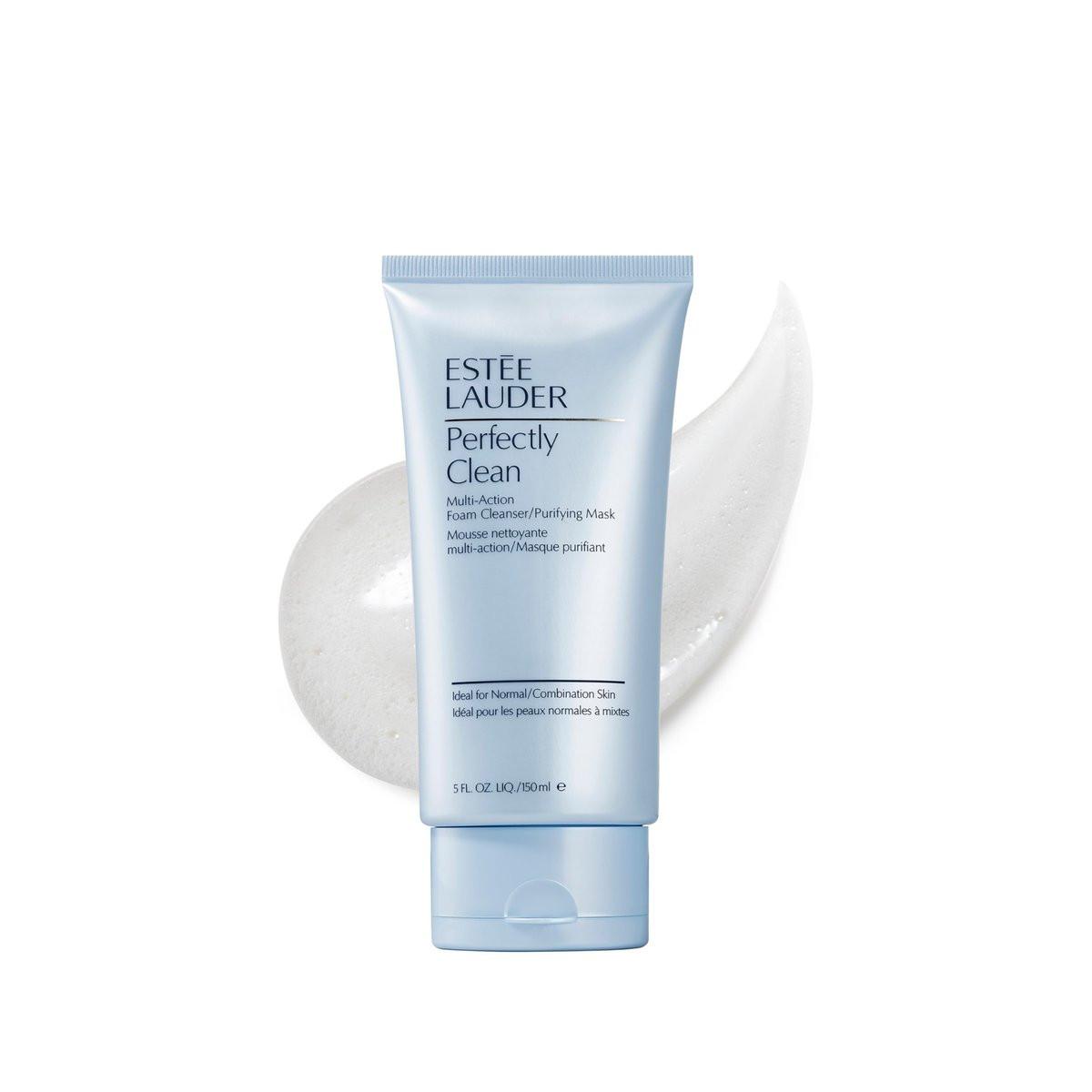 Estée Lauder Perfectly Clean Multi-Action Reinigender Gesichtsschaum & Gesichtsmaske, 150 ml