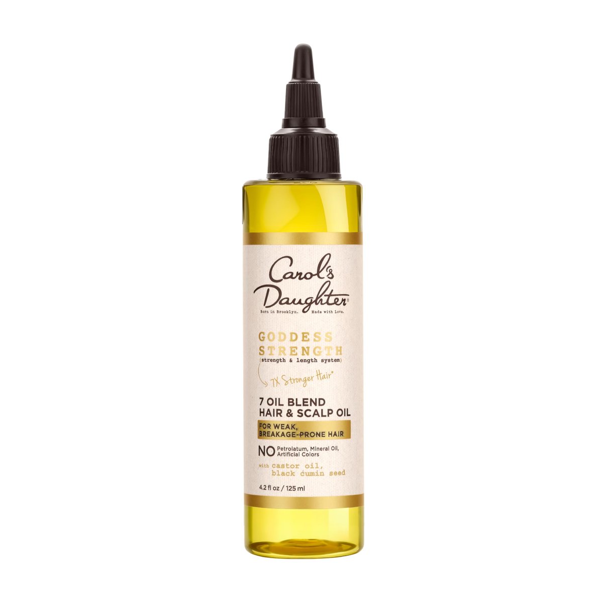 Carol's Daughter Goddess Strength 7 Öl-Mischung Kopfhaut- und Haaröl für Wellen, Locken und Kräuselungen, Haarbehandlung mit Rizinusöl, 4,2 Fl Oz