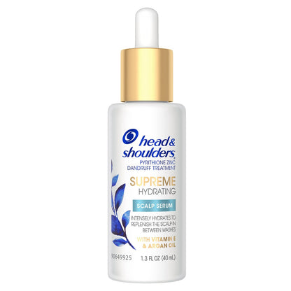 Head & Shoulders Supreme Feuchtigkeitsspendendes Kopfhautserum mit Arganöl und Vitamin E, 1,3 Fl Oz