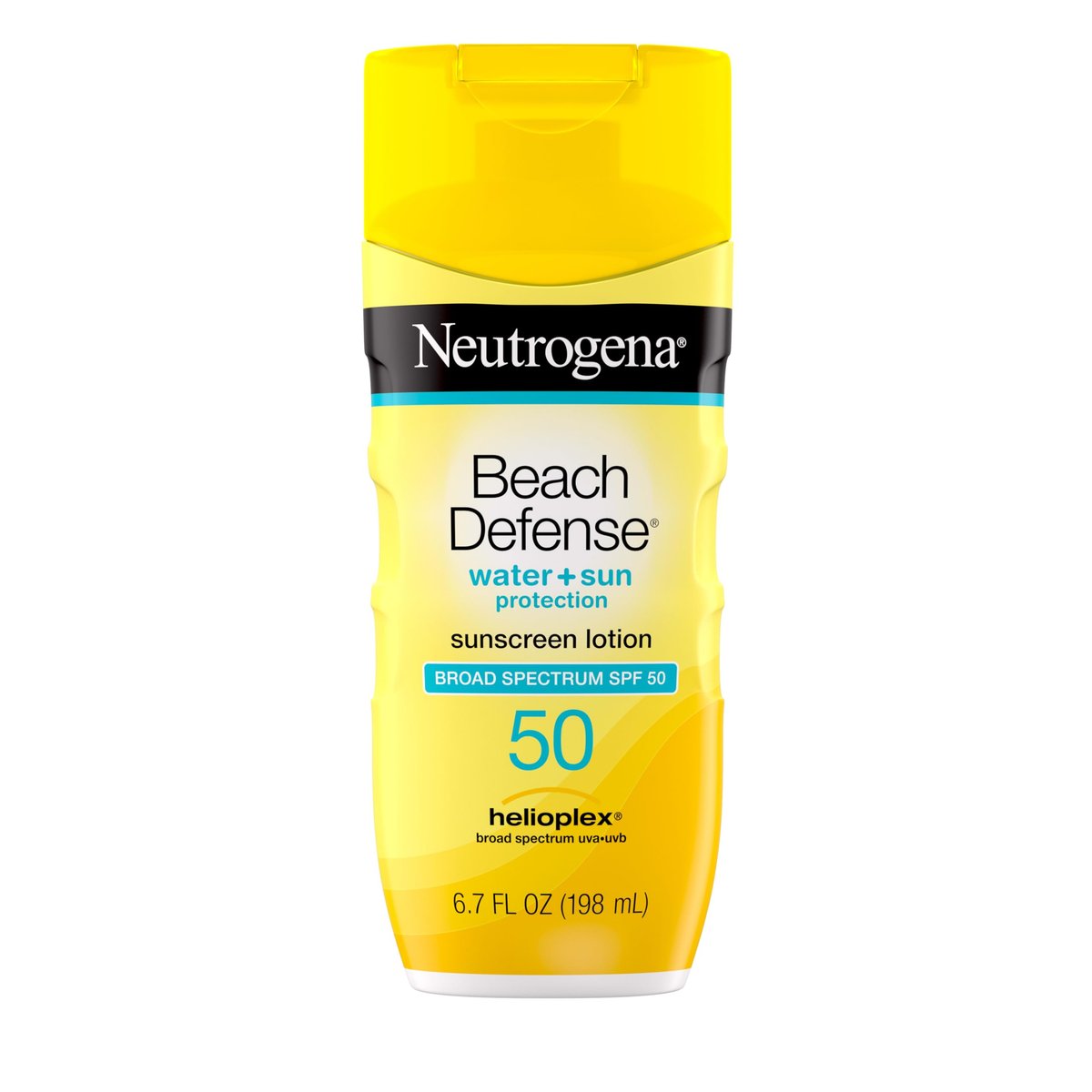 Neutrogena Sonnenschutz Lotion Beach Defense SPF 50, Gesicht und Körper Sonnenschutz, Hawaii Reef Act 104 konform, ohne Octinoxat & Oxybenzon, ölfrei, schnell einziehend, 200 ml