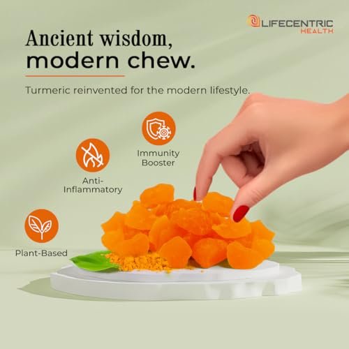 Turmeric Gummis für Erwachsene und Kinder | Hochdosiertes Kurkuma und Ingwer Präparat | Vegane, organische, natürliche Kurkuma-Gummis für die allgemeine Gesundheit | Bestes Curcumin-Präparat mit Ingwer
