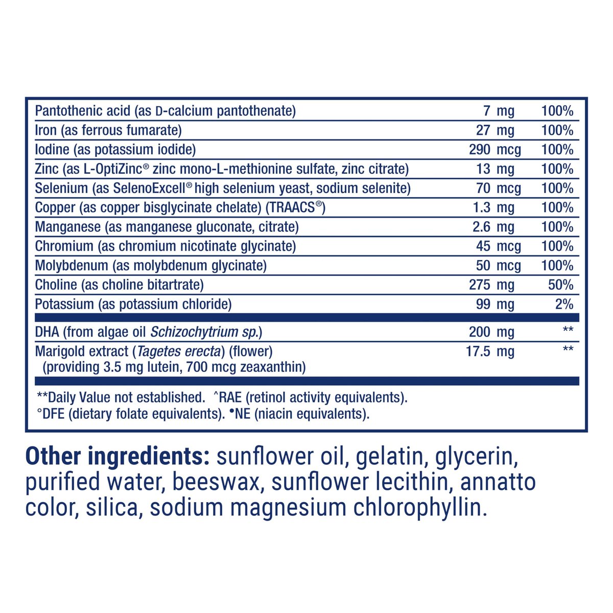 Life Extension Prenatal Advantage – Hochwertiges Schwangerschafts-Multivitamin mit Folsäure, Cholin, Omega-3, Vitamin C, D3, B1, B6, B12, Zink, Niacin – 120 Softgels, Glutenfrei, Nicht-GVO
