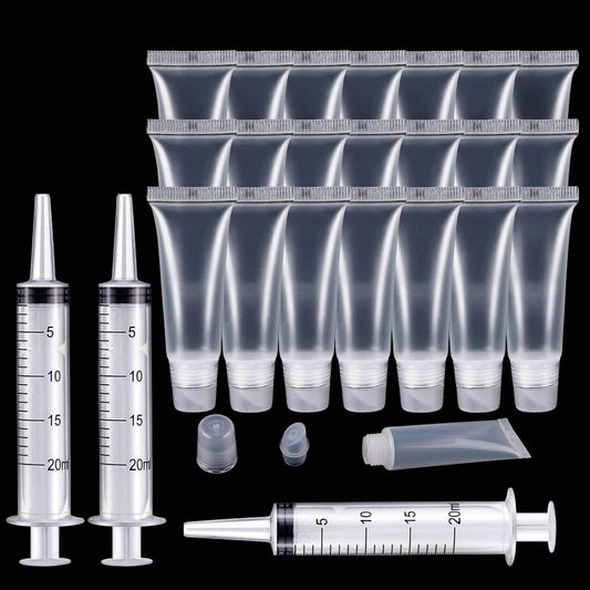 Rolybag 22 Stück leere Lipgloss-Tuben Behälter (10 ml) – Nachfüllbare, weiche Kosmetik-Quetschtuben für DIY-Lippenglanz und Reisekosmetik