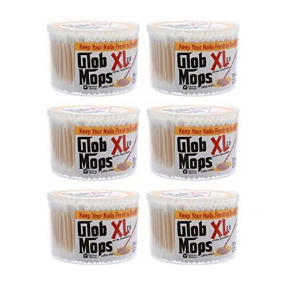 Glob Mops XL 6er-Pack – 300 Wattestäbchen pro Packung, 6 Packungen