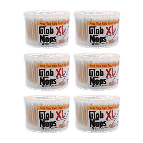 Glob Mops XL 6er-Pack – 300 Wattestäbchen pro Packung, 6 Packungen