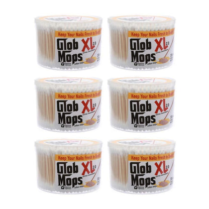 Glob Mops XL 6er-Pack – 300 Wattestäbchen pro Packung, 6 Packungen