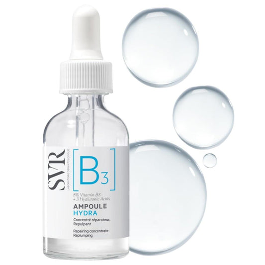SVR [B3] Concentrate Hydra Plumping Gesichtsserum mit Niacinamid und 3 Arten Hyaluronsäure – Feuchtigkeitsspendend, sichtbar aufpolsternd und reduziert feine Linien, 30 ml