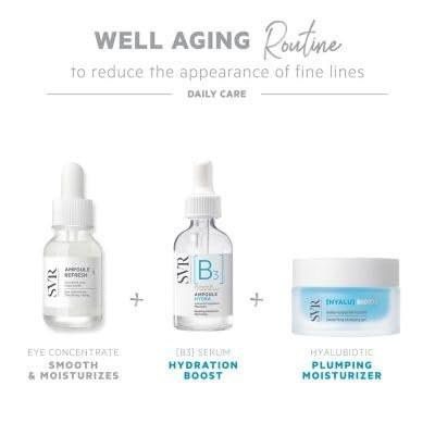 SVR [B3] Concentrate Hydra Plumping Gesichtsserum mit Niacinamid und 3 Arten Hyaluronsäure – Feuchtigkeitsspendend, sichtbar aufpolsternd und reduziert feine Linien, 30 ml
