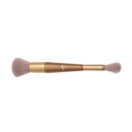 Veil Cosmetics 2-in-1 Concealer & Foundation Pinsel – Dual-Ended Luxus Vegan Makeup Pinsel (Gold)